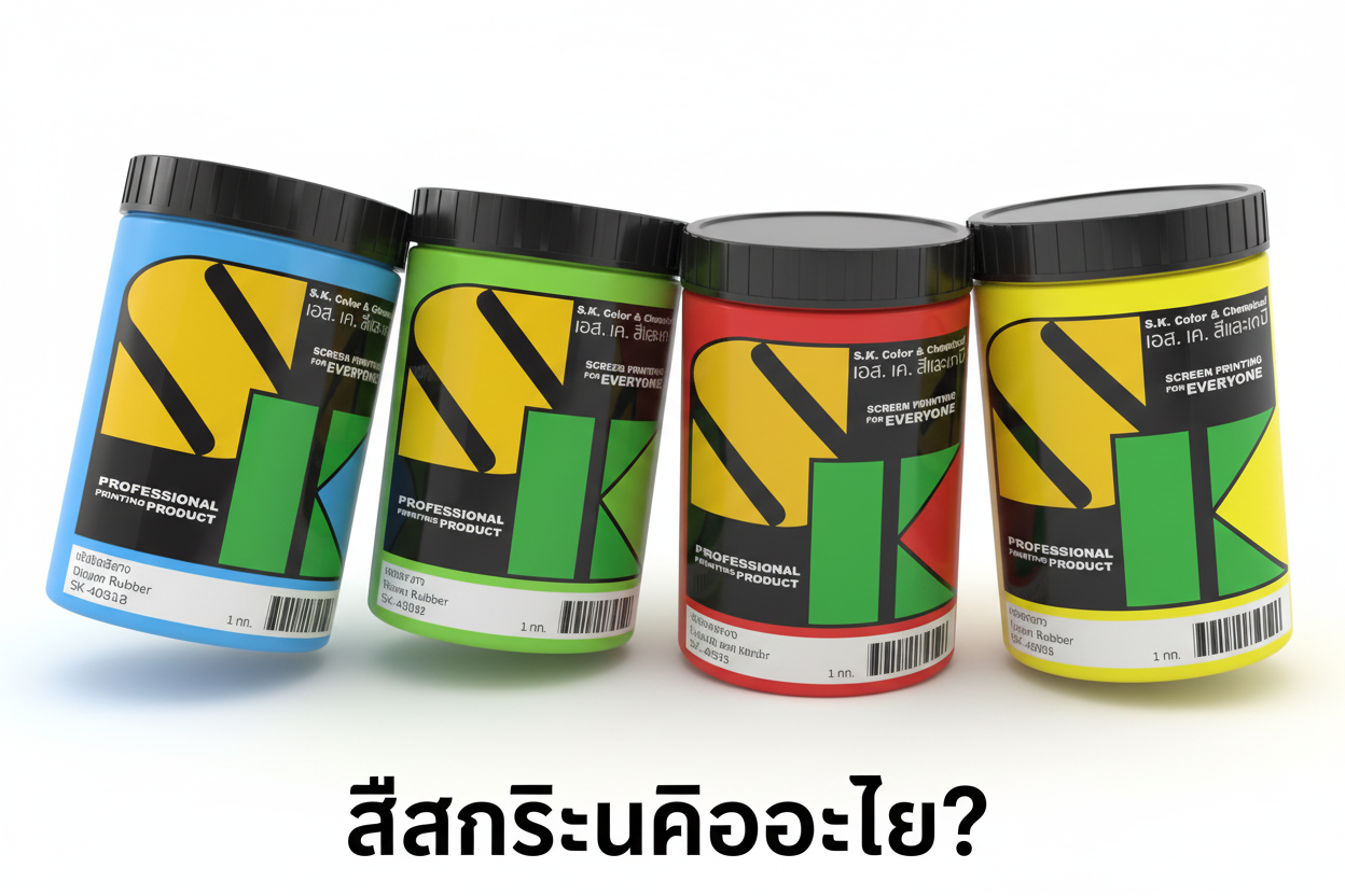 สีสกรีนคืออะไร? เปรียบเทียบประเภทสีสกรีนสำหรับมือใหม่