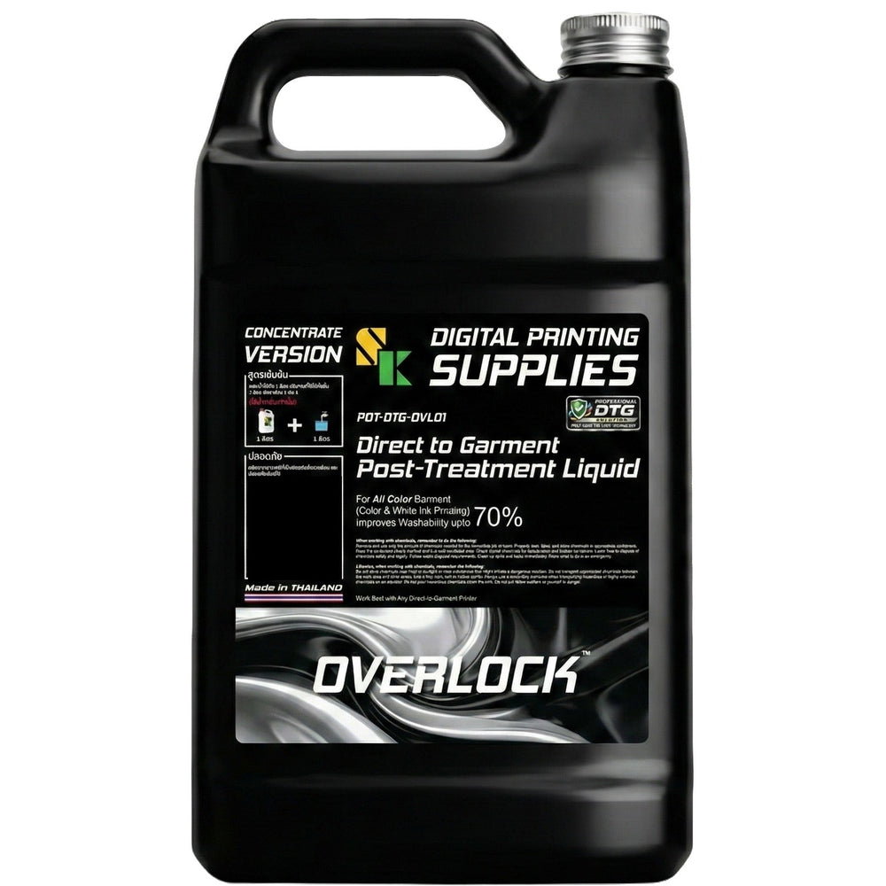 น้ำยาโพสทรีต DTG SK OverLock POT-DTG-OVL01 แกลลอนสีดำ