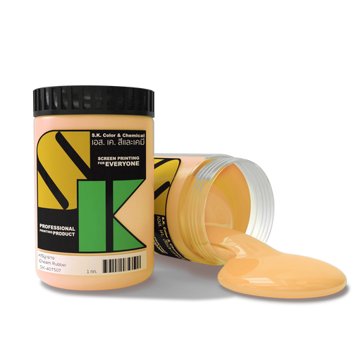 สีครีมยางสูตรน้ำ Cream Rubber Ink SK-407507 - SK Screen Printing Supplies