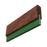 แปรงปาดสีสกรีน ไม้สัก ยางตัวยู (9mm) U Shape Teakwood Squeegee U9-5SBT3 - SK Screen Printing Supplies