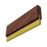 แปรงปาดสีสกรีน ไม้สัก ยางตัววี (7mm) V Shape Teakwood Squeegee V7-5RGT3 - SK Screen Printing Supplies