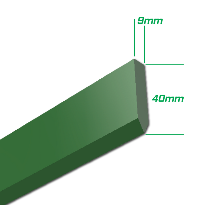แปรงปาดสีสกรีน อลูมิเนียม ยางตัววี (9mm) V Shape Aluminum Squeegee V9-4SBA65 - SK Screen Printing Supplies