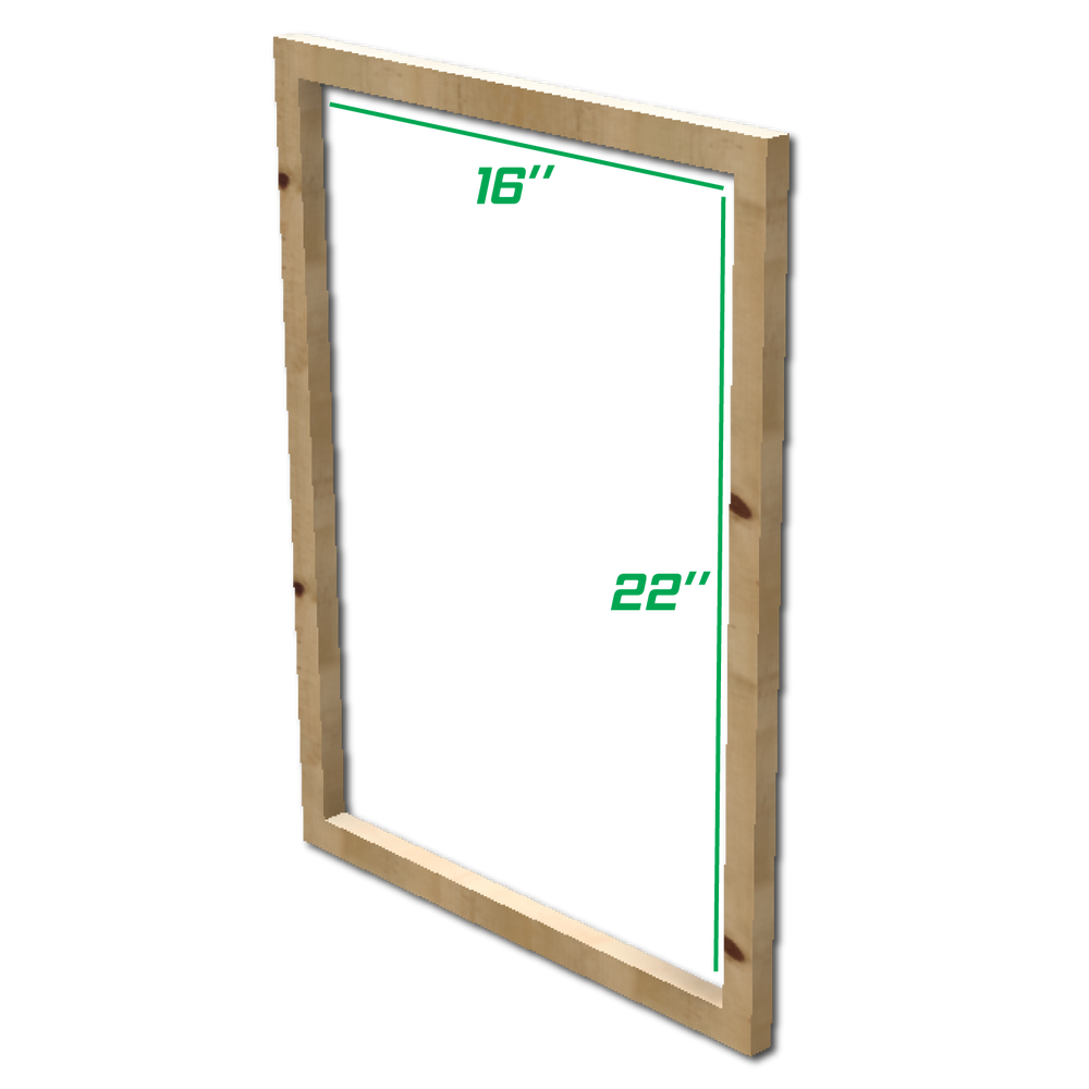 บล็อกสกรีน ไม้พารา ขนาด (วัดใน) 16"x22" Plywood Frame WFI-111622-/100/120/ - SK Screen Printing Supplies